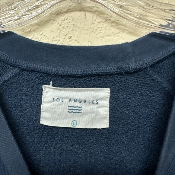 Anthropologie Sol Angeles womans Apres Pullover Sweatshirt size L - Picture 4 of 4